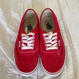 Vans Authentic - Red Women’s Size 8